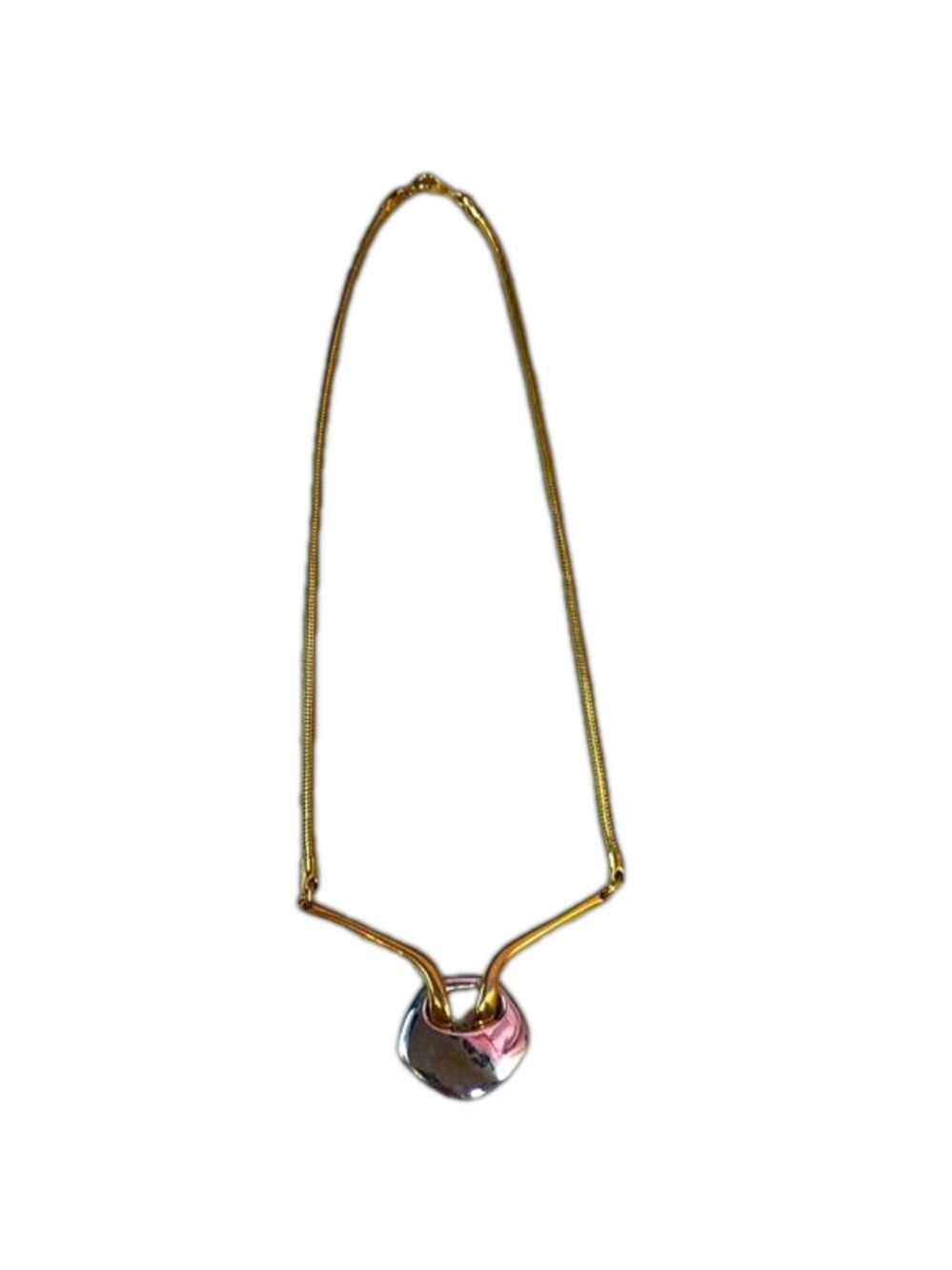 Gold and Silver Colored Necklace